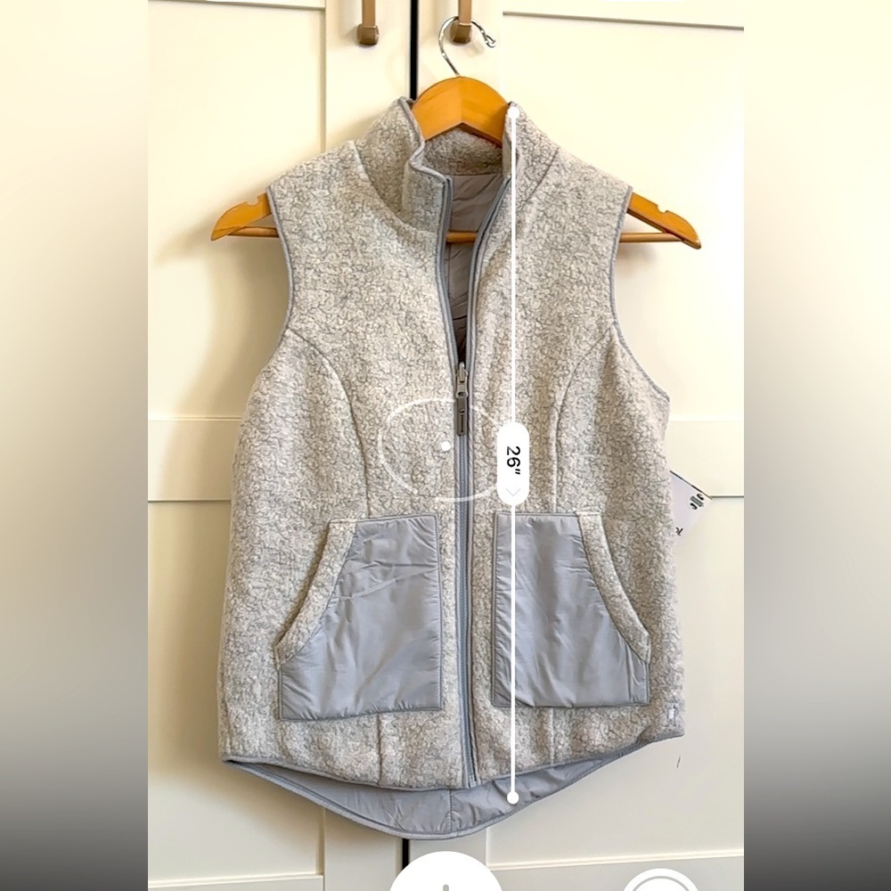 Smartwool reversible vest in gray size xs NWT cozy casual winter Cabincore - Picture 8 of 8